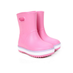 BOTA INFANTIL CROCBAND KIDS RAIN BOOT ROSA CROCS 2058276QM