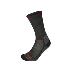 MEIA UNISSEX TÉRMICA LÃ MERINO T2 HIKER ECO PACK COM 2 PARES CARVÃO E VERMELHO LORPEN - comprar online