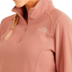 BLUSÃO FEMININO FLEECE 1/4 ZIP PULOVER GLACIER ROSA ROSE DAWN 2REDNHCZ THE NORTH FACE na internet