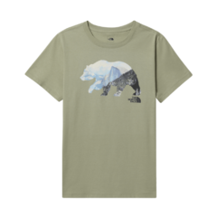 CAMISETA FEMININA MANGA CURTA BEAR VERDE 5JAUN3X3 THE NORTH FACE - Terratop Aventura