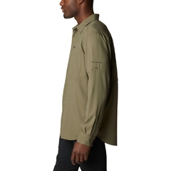 CAMISETA MASCULINA MANGA LONGA DRY FPS 50 SILVER RIDGE UTILITY VERDE AM1683-397 COLUMBIA - loja online