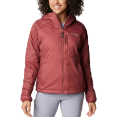 JAQUETA FEMININA SILVER LEAF STRETCH INSULATED COM CAPUZ VINHO WK4805-679 COLUMBIA