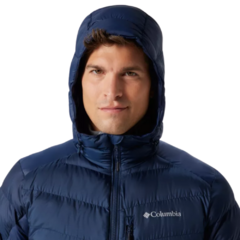 JAQUETA MASCULINA LABYRINTH LOOP COM CAPUZ AZUL SURF BLUE WO6194-464 COLUMBIA - loja online