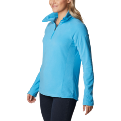 BLUSÃO FEMININO FLEECE GLACIAL™ IV 1/2 ZIP AZUL BLUE CHILL AK1131-422 COLUMBIA na internet