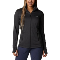 JAQUETA FEMININA FLEECE PARK VIEW GRID FULL ZIP PRETO AK9965-010 COLUMBIA