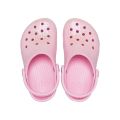 SANDÁLIA INFANTIL CLASSIC CLOG T GLITTER ROSA FLAMINGO 2069926S0 CROCS - comprar online