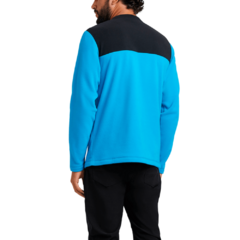 BLUSÃO MASCULINO FLEECE TKA GLACIER CREW PRETO E AZUL 7UJANJA7 THE NORTH FACE na internet