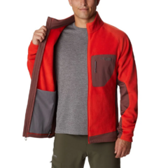 JAQUETA MASCULINA FLEECE TITAN PASS 2.0 FULL ZIP VERMELHO AO0238-839 COLUMBIA - loja online