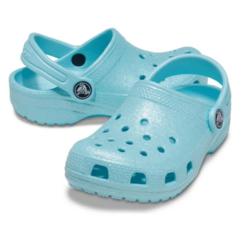 SANDÁLIA INFANTIL CLASSIC COM GLITTER ICE BLUE 2054414O9 CROCS