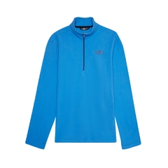 BLUSÃO MASCULINO FLEECE 1/4 ZIP PULOVER TKA 100 GLACIER AZUL A018NI0K THE NORTH FACE - loja online