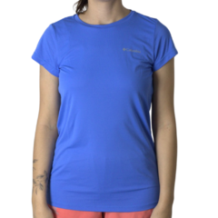 CAMISETA FEMININA MANGA CURTA DRY FPS 50 NEBLINA AZUL CLARO 320426483 COLUMBIA