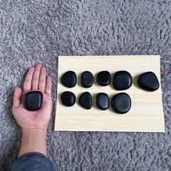 Kit de 10 Pedras De Massagem - Basalto