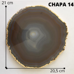 Chapas de Apoio em Ágata Natural - loja online