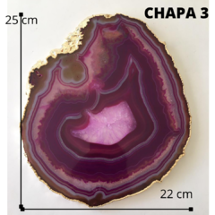 Imagem do Chapas de Apoio em Ágata Natural