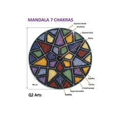 Mandala Pedras 7 Chakras 80 cm - comprar online