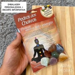 Kit 7 Pedras Do Chakras - Semi Preciosas E Naturais + Pêndulo de Cristal - loja online