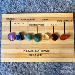 Kit 7 Pedras Do Chakras - Semi Preciosas E Naturais + Pêndulo de Cristal - comprar online