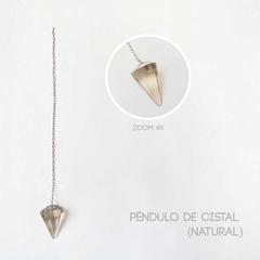 Pendulo De Cristal Natural + 7 Pedras Dos Chakras em BRUTO - comprar online