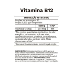 Vitamina B12 Vegana Ultraconcentrada (60 cápsulas) - Ocean Drop na internet