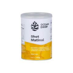 Shot Matinal em pó - L-Glutamina, Cúrcuma, Pimenta Preta, Gengibre e Vitaminas (150g) - Ocean Drop