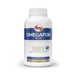 Omegafor Plus (240 cápsulas) Ômega 3 Selo IFOS 990mg EPA & 660mg DHA - Vitafor