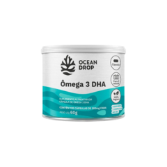 Ômega 3 DHA (120 cápsulas) 500mg - Ocean Drop