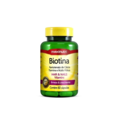 Biotina (60cápsulas) - Maxinutri