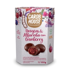 Drágeas de Alfarroba com Cranberry (100g) - Carob House