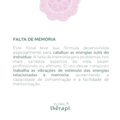 Floral de Bach Falta de Memória (30ml) - Thérapi - comprar online