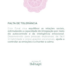 Floral de Bach Falta de Tolerância (30ml) - Thérapi - comprar online