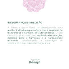 Floral de Bach Insegurança e Indecisão (30ml) - Thérapi - comprar online