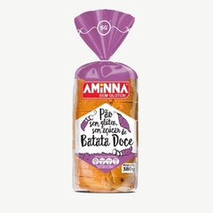 Pão Fatiado de Batata Doce Sem Glúten e Sem Açúcar 380g - Aminna