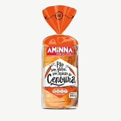 Pão Fatiado de Cenoura Sem Glúten e Sem Açúcar 340g - Aminna