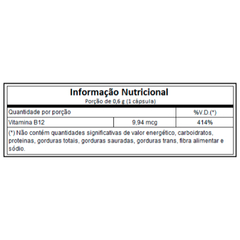 Vitamina B12 (60 cápsulas) - Nutrify na internet