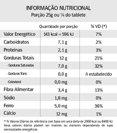 Chocolate Serra do Conduru 80% Cacau 85g | Vegano | Sem Glúten - Nugali - comprar online