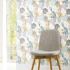 VINILO PARA PARED CON FLORES