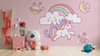 VINILO PARA PARED INFANTIL DE UNICORNIO