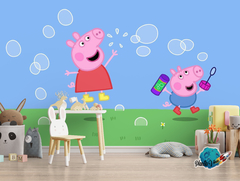 VINILO PARA PARED FOTOMURAL PEPPA PIG