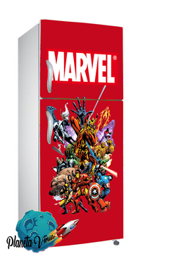 VINILO PARA HELADERA MARVEL COMIC