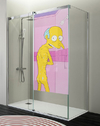 VINILOS DECORATIVOS PARA MAMPARAS DE BAÑOS - vinilo mampara los simpson - vinilo señor Burns