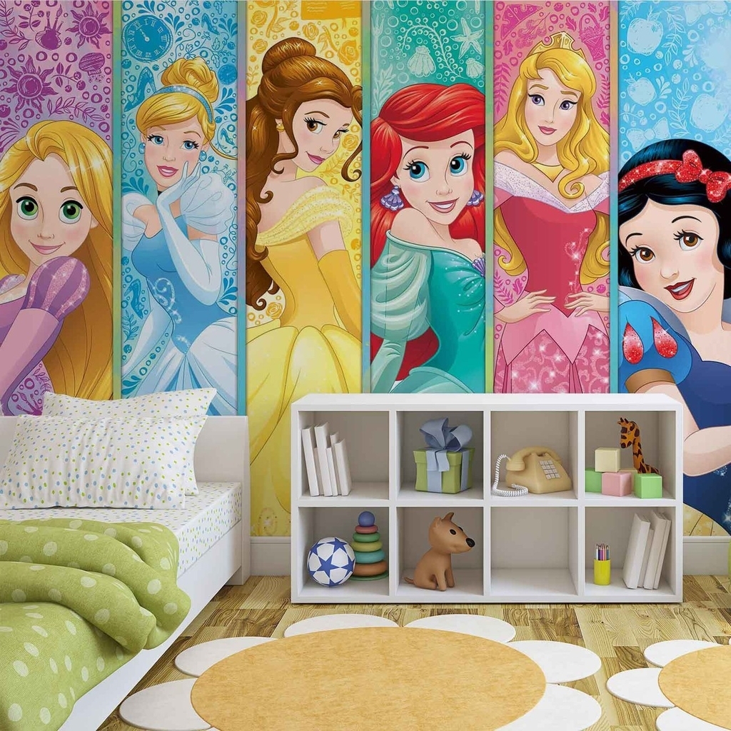 Pegatinas Infantiles Para Niñas Calcomanías De Pared De Princesas De Disney