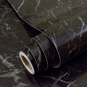 Vinilos decorativos simil marmol negro Laminados