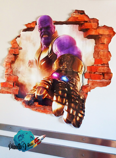 VINILO EFECTO 3D THANOS AVENGERS