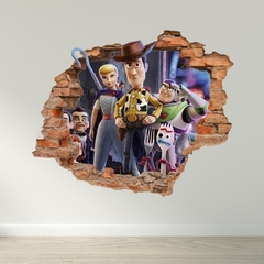 VINILO DECORATIVOS EFECTO 3D PARED ROTA TOY STORY