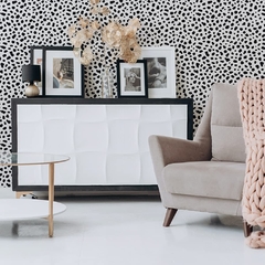 VINILO PARA PARED ANIMAL PRINT (blanco y negro)