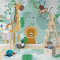 VINILO PARA PARED INFANTIL SELVA