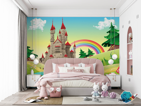 Vinilos infantiles pared: Mickey y Pluto - Murales de pared