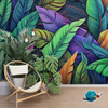 VINILO PARA PARED HOJAS TROPICALES