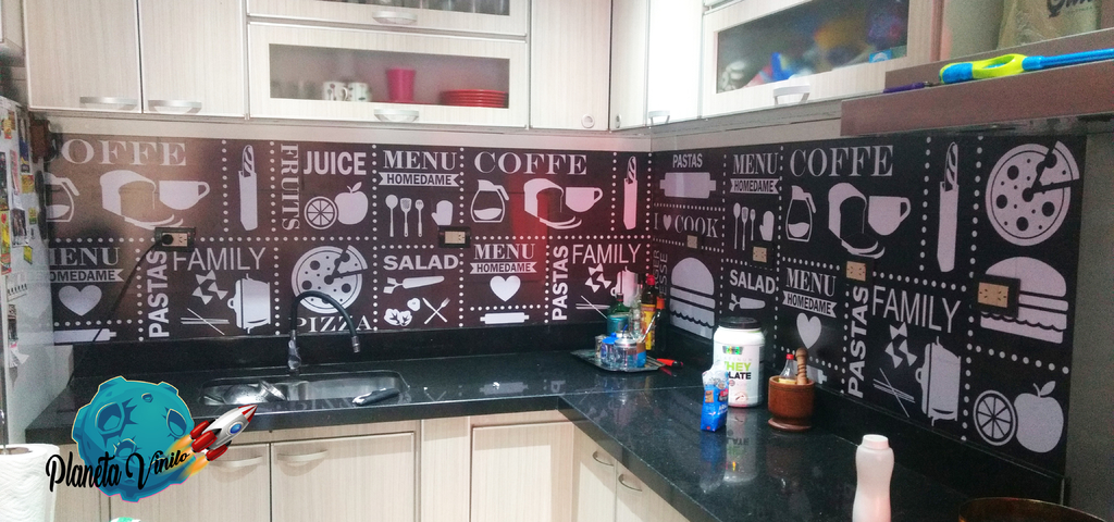 Vinilo Adhesivo Decorativo Pared Mural de Cocina