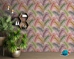 VINILO PARA PARED ESTILO TROPICAL MODERNO